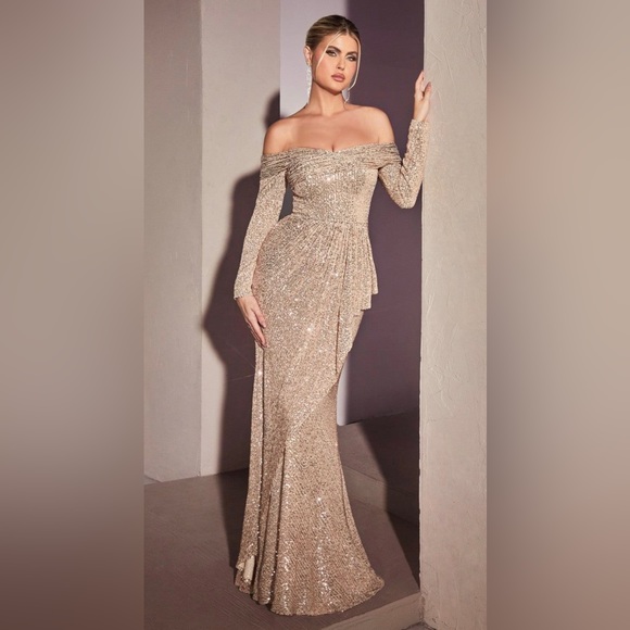 Cinderella Divine CA109: Shimmering Sequined Gown for Unforgettable Occasions main image 1